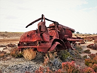 Pic-50 - Truck ruins in the Murray Sunset Desert